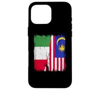Maglia Italia Malesia Half Flag Italian Malaysian Heritage Jersey Custodia per iPhone 16 Pro Max