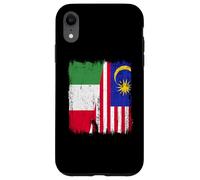 Maglia Italia Malesia Half Flag Italian Malaysian Heritage Jersey Custodia per iPhone XR