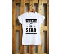 Maglia J291_donna Scusate per Ieri Sera Party and Happiness T-shirt