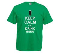 Maglia J684 Keep Calm and Drink Beer Guinness T-shirt Irish