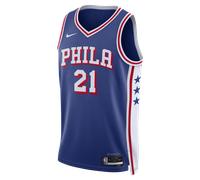 Maglia Joel Embiid Philadelphia 76ers Icon Edition Swingman Nike Dri-FIT NBA - Uomo - Blu XS
