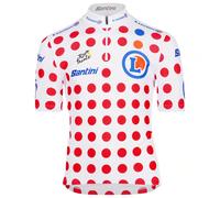 Santini Tour De France Overall Leader Short Sleeve Jersey Bianco 5 Years Bambini