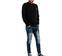 Fred Perry Maglione Girocollo Classico Nero - Taglia XL Abbigliamento Uomo