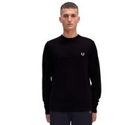 Fred Perry CLASSIC CREW NECK JUMPER men Sweatshirts black in taglia:M