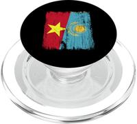 Maglia kazaka vietnamita mezza bandiera del Vietnam Kazakistan PopSockets PopGrip per MagSafe