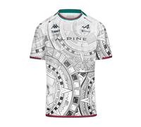 Maglia Kombat Mexico Ocon BWT Alpine F1 Team Bianco Uomo, bianco, M