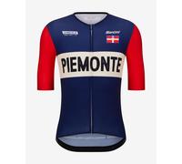 Santini - La Vuelta Grand Salida Piemonte Jersey - Maglietta da ciclismo S blu