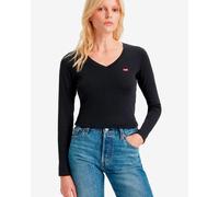 Maglia Levi's Baby V Neck manica lunga nero donna - XS