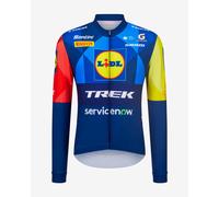 Maglia Lidl-Trek 2026 Fan Line manica lunga blu rosso giallo - Taglio Classic - S