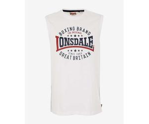 Maglia Lonsdale St. Agnes senza maniche bianco nero rosso - XXL