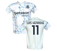 Maglia Luis Henrique 11 Inter Away 2025-26 Ghost Aqua Bianca ufficiale LC sport
