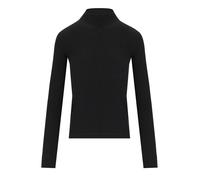 MAGLIA LUPETTO A COSTINE NERA GANNI M