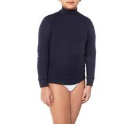 Enrico Coveri 1 Pezzo Maglia Lupetto Bambino ET 4205 Manica Lunga in Caldo Cotone. Blu 9-10 Anni