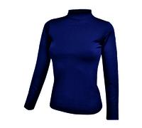 JADEA - Lupetto Manica Lunga Donna 4057, Blu, XL