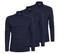 Liabel Maglia Lupetto Uomo Caldo Cotone Conf da 3 pz, Blu XXL