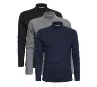 Nottingham Maglia Lupetto Uomo Conf da 3 pz, Art. NOTLPUDI Assortito (Nero, Grigio Melange, Blu) XXL