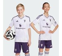 Adidas Manchester United Away 25-26 Jr - Maglia Calcio Ufficiale - Bianco 9-10ANNI