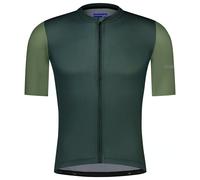 Shimano Maglia Aria manica corta verde oliva/blu M