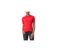 Castelli Anima 4 Short Sleeve Jersey Rosso XS Donna
