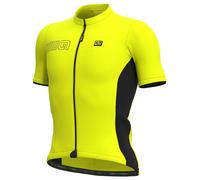 Maglia ale color block manica corta giallo fluo