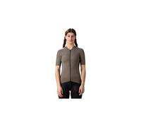 Maglia manica corta da donna ale color block verde oliva