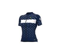 Maglia manica corta da donna ale stars blu navy bianco