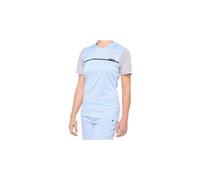 Maglia manica corta donna 100 ridecamp blu grigia