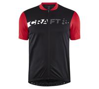 Maglia da ciclismo da uomo Craft CORE Endur Logo Taglia: M / Colore: nero/rosso