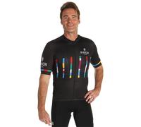 Maglia manica corta Fanaco nero/colorato S