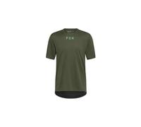 Maglia manica corta fox ranger wordmark verde
