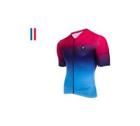 Maglia manica corta lebram vence rosso blu tailored fit