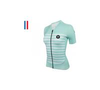 Maglia manica corta lebram ventoux donna celeste verde vestibilita sartoriale
