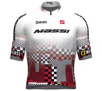 Maglia manica corta MASSI UCI TEAM 2025 bianco/rosso S