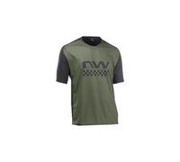 Maglia manica corta northwave edge verde nera