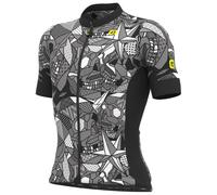 Maglia manica corta Over nero/grigio M