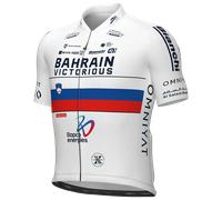 Maglia manica corta Race BAHRAIN - VICTORIOUS Campione sloveno 2026 bianco