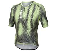 Maglia manica corta rh+ Piuma Print verde neon