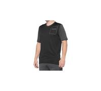 Maglia manica corta ridecamp 100 grigia nera