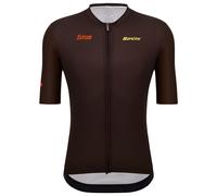 Maglia manica corta SANTINI Flèche Wallone 2024 marrone 2XL