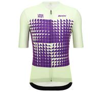 Maglia manica corta SANTINI Liège Bastogne Liège 2024 verde/lillà M