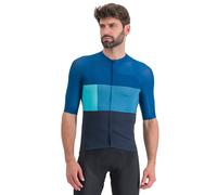 Maglia sportful snap a manica corta blu