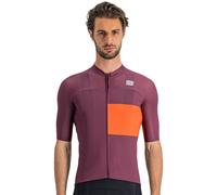 Maglia manica corta Snap lillà/rosso 2XL