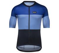 GORE WEAR Spirit Stripes Jerseys, Maglia Uomo, Blu Oltremare Blu Scrub, M
