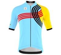 Bioracer Icon Boic Olympics Paris 2024 Short Sleeve Jersey Blu XL Uomo Light Blue / Yellow / Red / Black