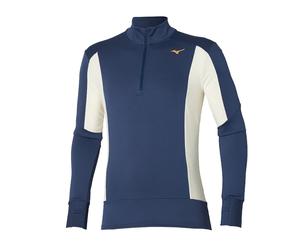 MAGLIA MANICA LUNGA 1/2 ZIP WARMALITE Mizuno Blu