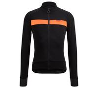 Maglia manica lunga Adapt Wool nero/arancione XL