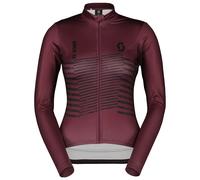 Maglia manica lunga donna RC Team Warm Graphics bordeaux