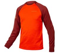 Maglia manica lunga Singletrack Fleece rosso 2XL