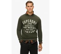 Maglia Manica Lunga Superdry M2013793a Maglioncino Uomo Cotone Verde Oliva