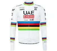 Maglia manica lunga UAE TEAM EMIRATES Campione del mondo 2024 bianco